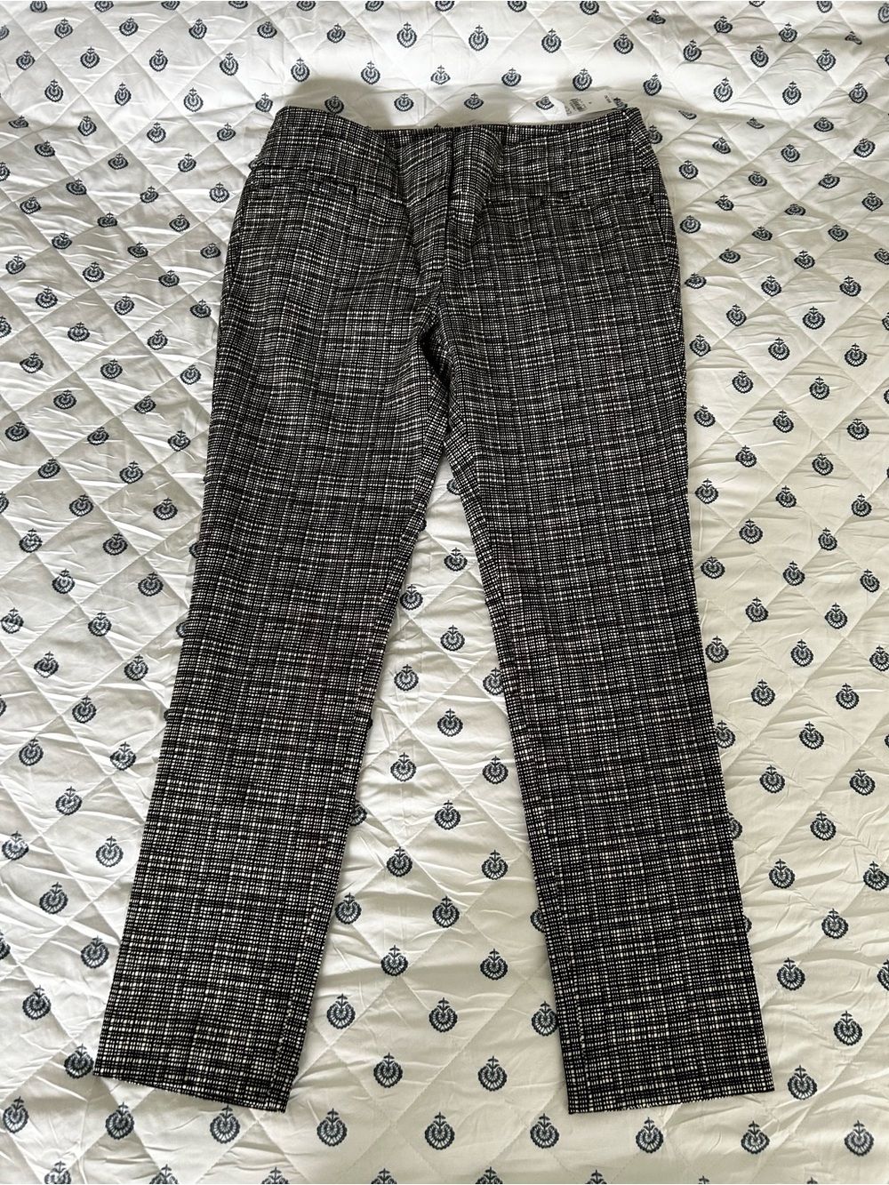 NWT Loft Women’s Black and White Marissa Skinny Dress Pants Size 8